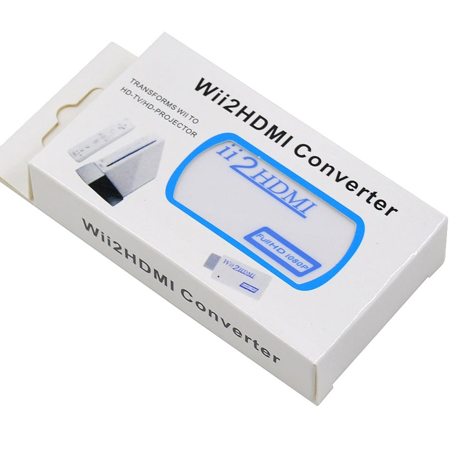1080p Wii to HDMI Converter Mini 3.5mm Adapter Wii2HDMI Audio HD Video  Output
