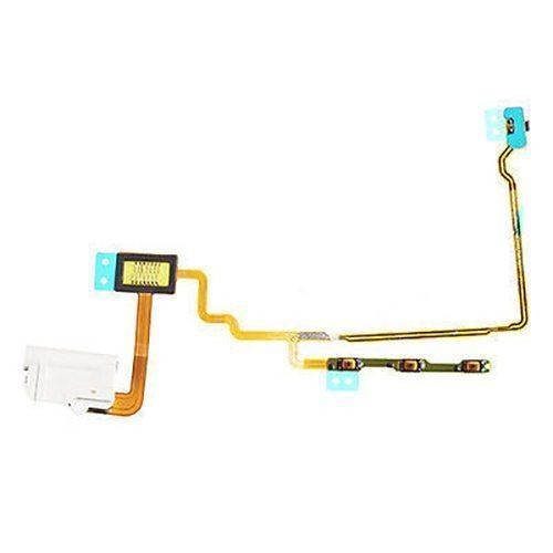 For iPod Nano 7 - White Headphone Audio Jack Power Volume Button Flex Cable