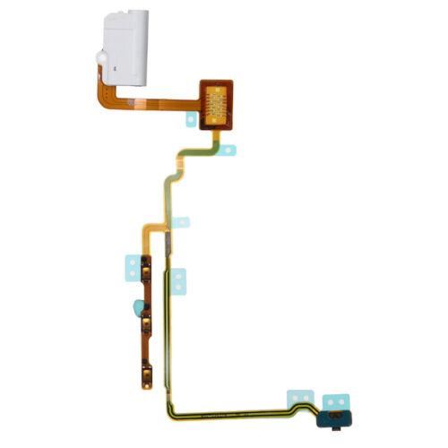 For iPod Nano 7 - White Headphone Audio Jack Power Volume Button Flex Cable