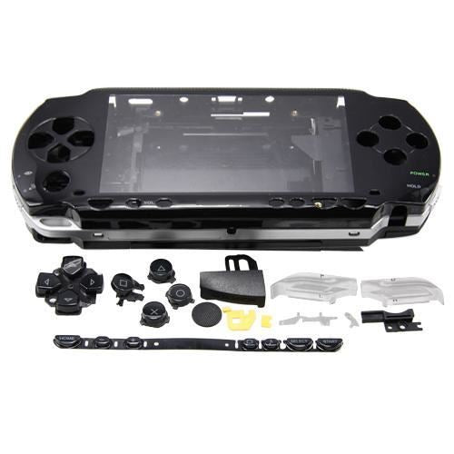 Black Compatible Full Housing Shell with Buttons & Screws for PSP 1000 1003 |FPC