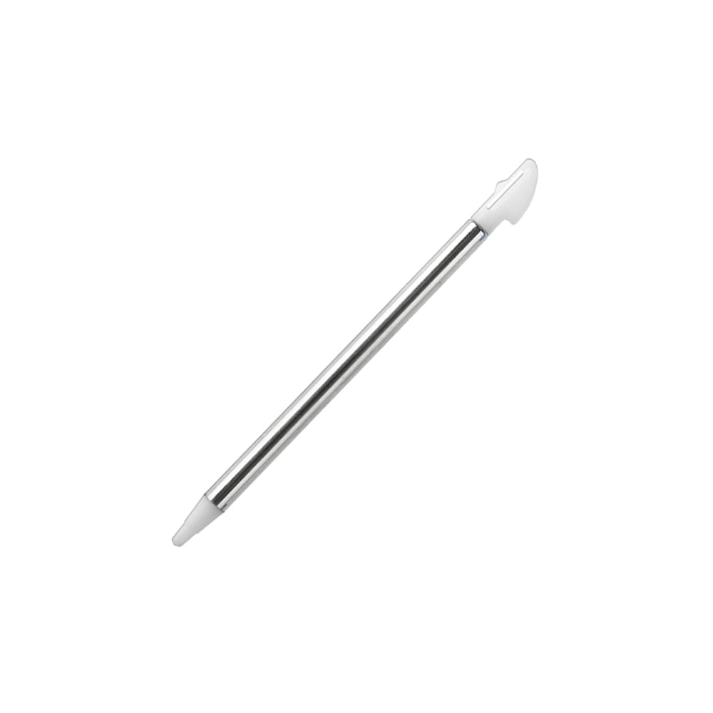 for Nintendo 3DS XL - 1 White Metal Retractable Extendable Stylus Touch Pen