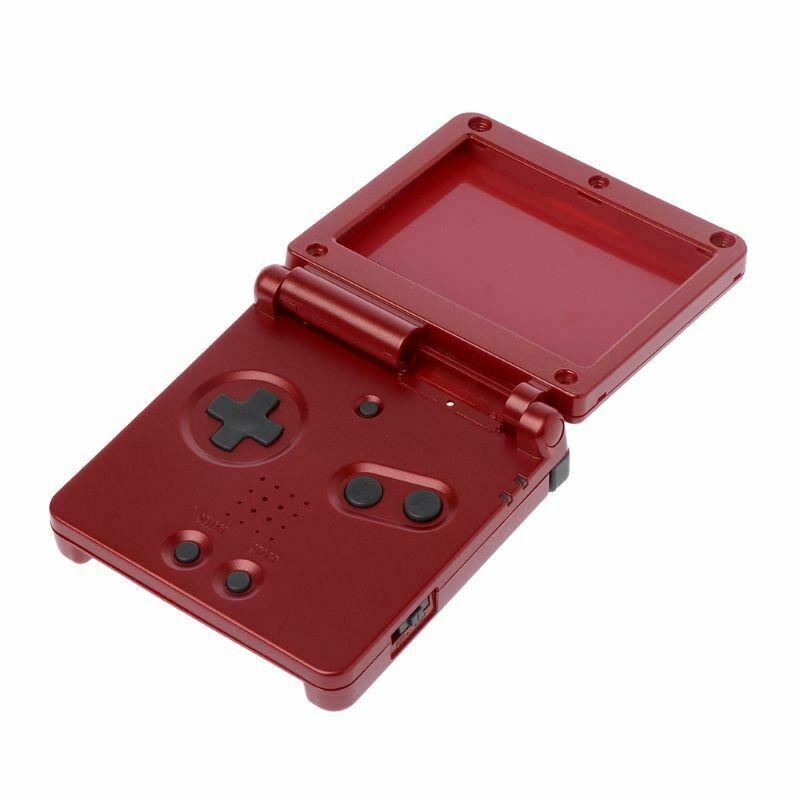 for Gameboy Advance SP - Red Replacement Full Housing Shell & Lens | FPC