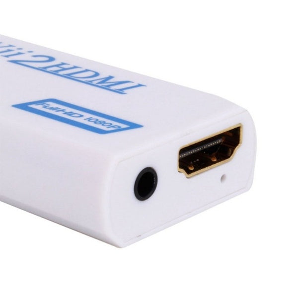 For Wii to HDMI Wii2HDMI Full HD Converter Adapter 3.5mm Audio Output  Portable