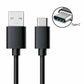 for iPad Air 5th (2022) - Black USB-C Data Sync Charging Cable Lead 3.1A | FPC