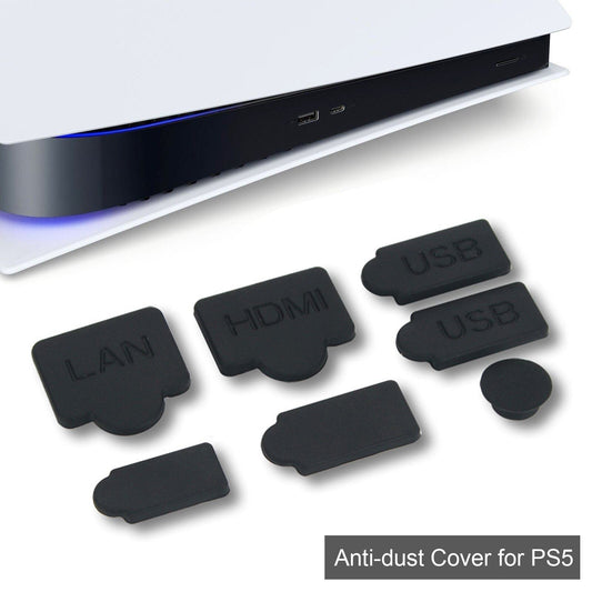 for PS5 Console - Dust Plugs USB HDMI Ethernet Covers Silicone | FPC