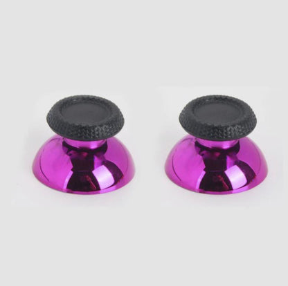 for Sony PS5 - 2x Chrome Look Replacement Analog Thumb Stick Grips | FPC