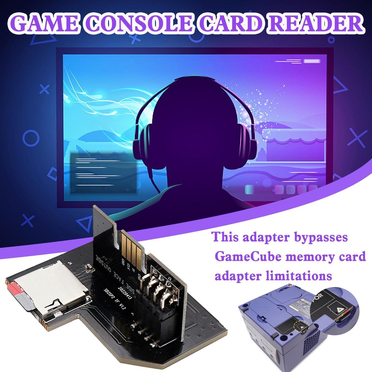 for Nintendo Gamecube - SD2SP2 Pro Micro SD Adapter Load SDL | FPC